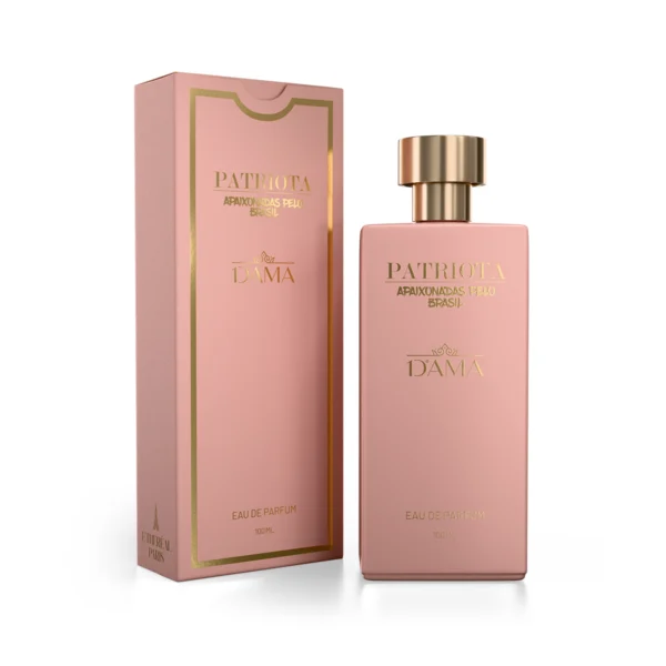 Perfume Patriota 1a Dama 100ml – Eau de Parfum feminino Ethereal Paris Parfums, frasco rosé com caixa